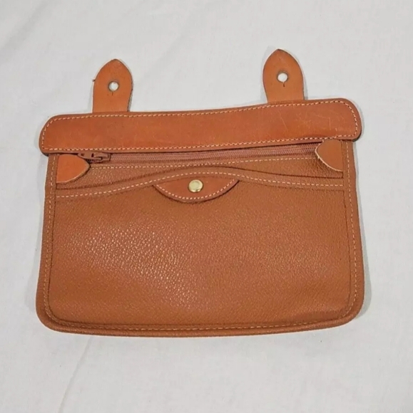 Dooney Bourke Vintage Satchel Dome Bag Navy Blue Pebble Grain Leather Purse Tote - Picture 16 of 16